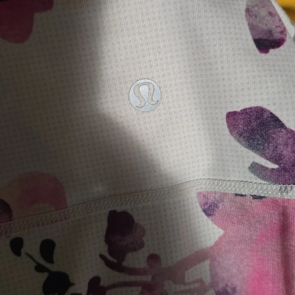 lululemon athletica Gray and Pink Floral Tank Top - Picture 7 of 7